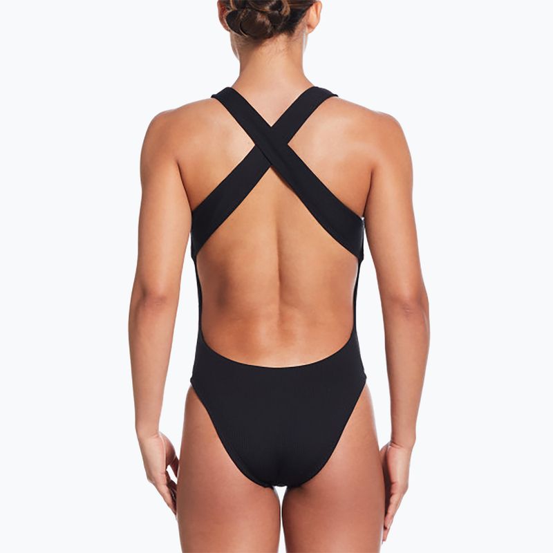Nike Elevated Essential Crossback women's one-piece swimsuit black 3