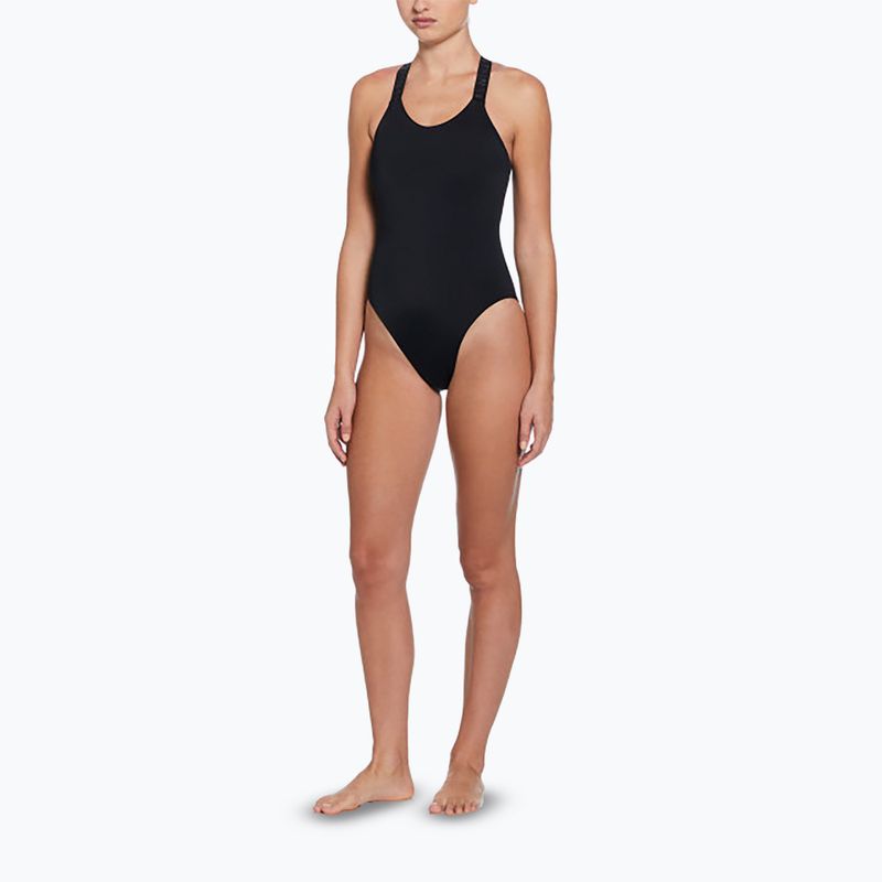 Women's one-piece swimsuit Nike Hydralock Fusion Racerback black 2