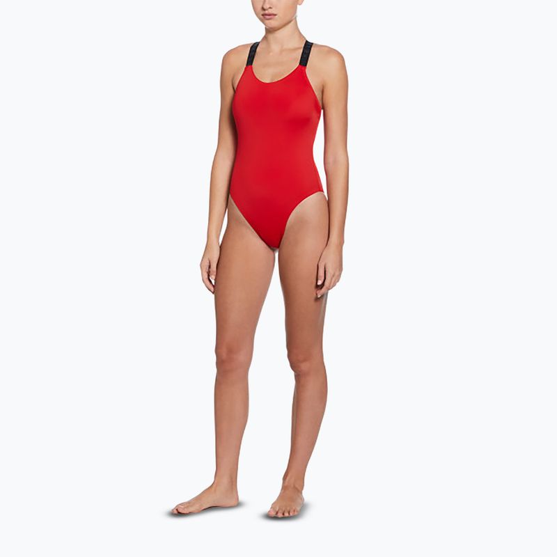 Women's one-piece swimsuit Nike Hydralock Fusion university red 2
