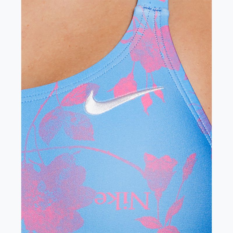 Women's one-piece swimsuit Nike Hydrastrong Fastback university blue 4