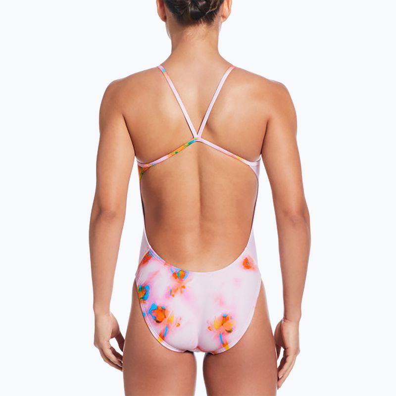 Nike Hydrastrong Cutout pink foam women's one-piece swimsuit 3