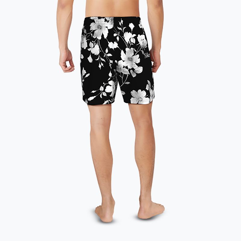 Men's Nike Fine Floral 7" Volley swim shorts black 8