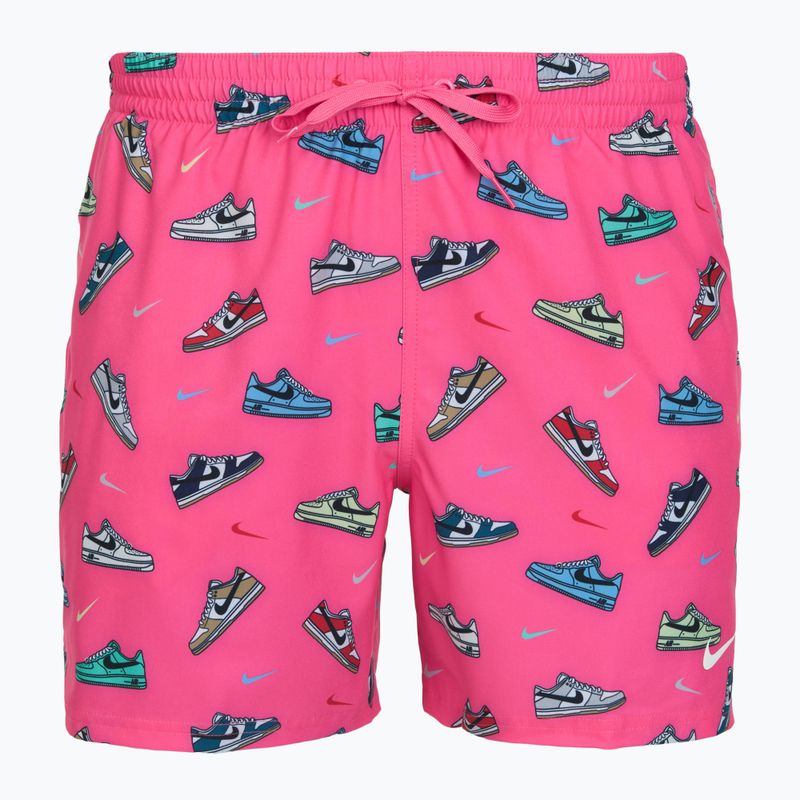 Men's swim shorts Nike Multi Print 5" Volley pinksicle