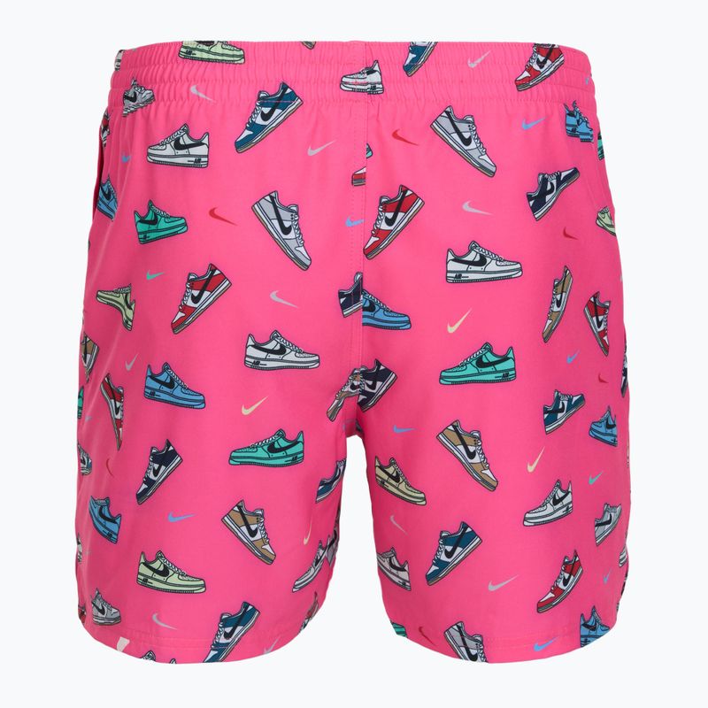 Men's swim shorts Nike Multi Print 5" Volley pinksicle 2