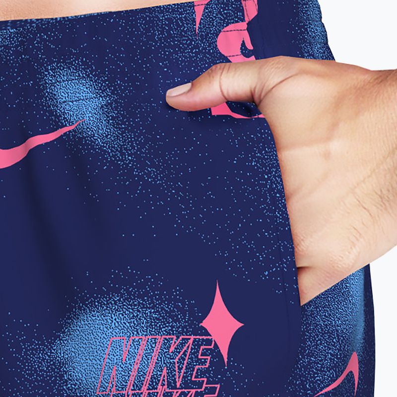 Men's swim shorts Nike Multi Print 7" Volley midnight navy 5