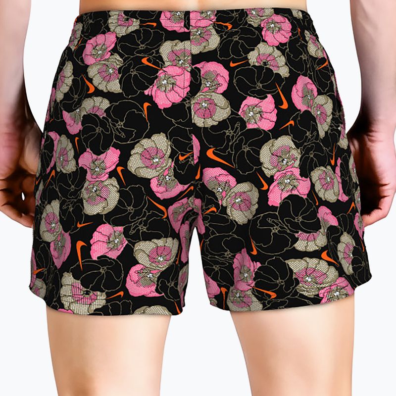 Men's swim shorts Nike Multi Poppy Print 5" Volley black 3