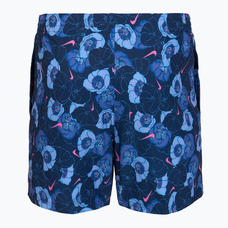 Men's swim shorts Nike Multi Poppy Print 5" Volley midnight navy 2