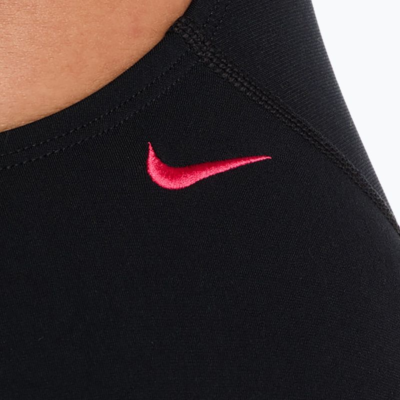 Women's one-piece swimsuit Nike Hydrastrong Logo Graphic Fastback black 5