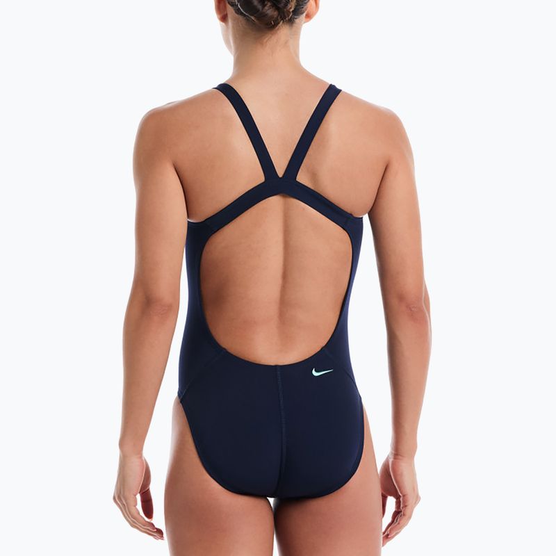 Women's one-piece swimsuit Nike Hydrastrong Logo Graphic Fastback midnight navy 3
