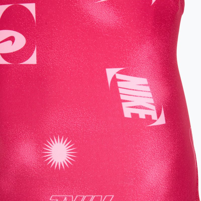 Children's one-piece swimsuit Nike Hydrastrong Fastback rush pink 3