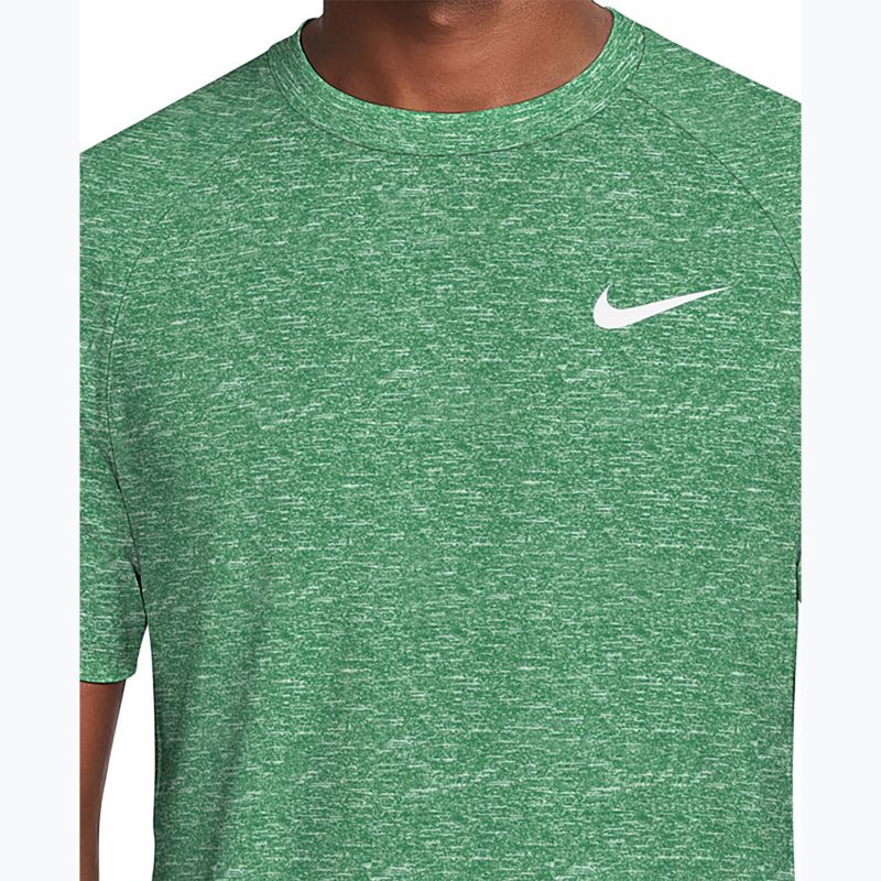 Men's swim top Nike Heather Hydroguard malachite 4