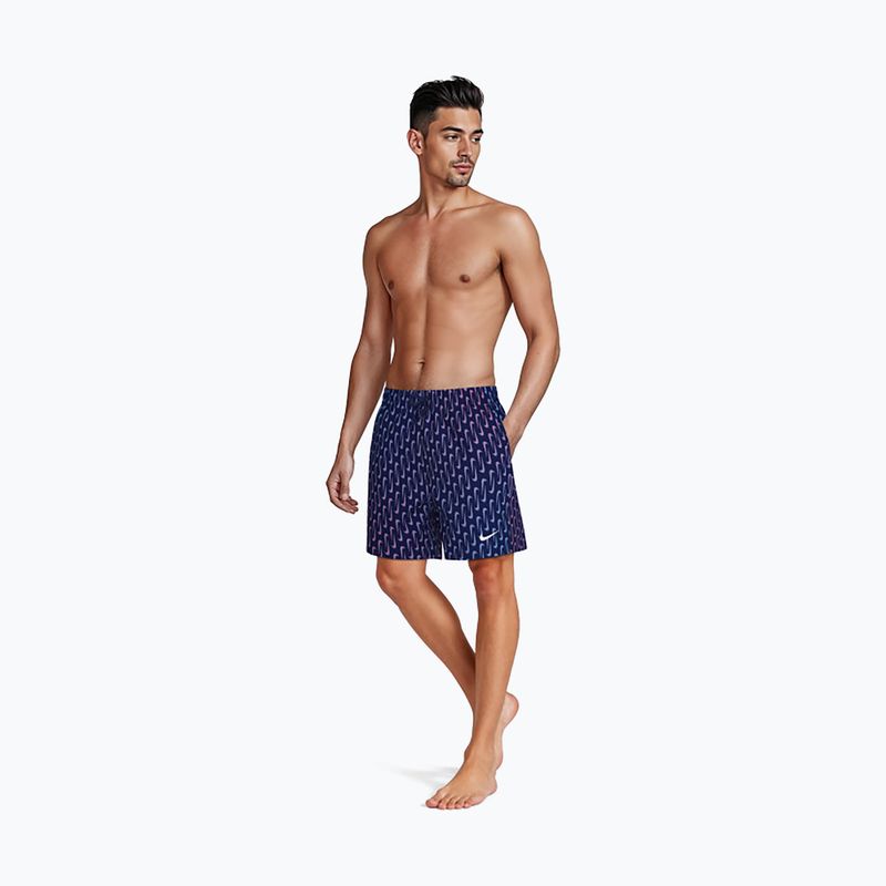 Men's swim shorts Nike Breaker Swoosh 5" Volley midnight navy 2