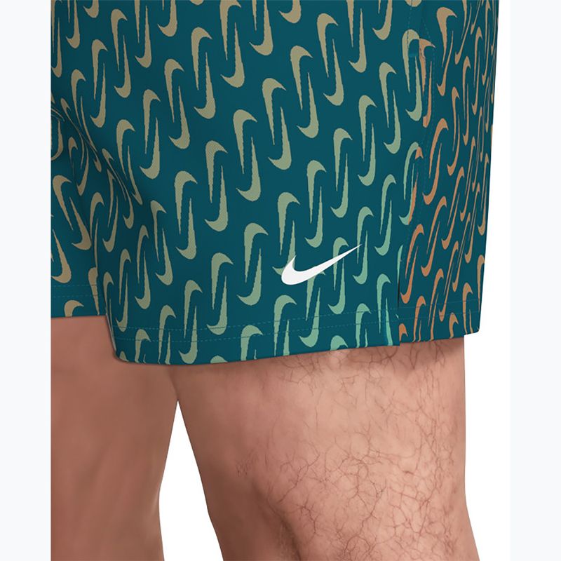 Men's swim shorts Nike Breaker Swoosh 5" Volley green abyss 7