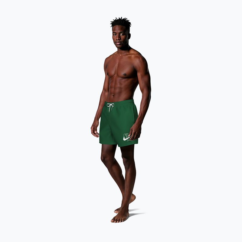 Men's swim shorts Nike Logo Lap 5" Volley malachite 2