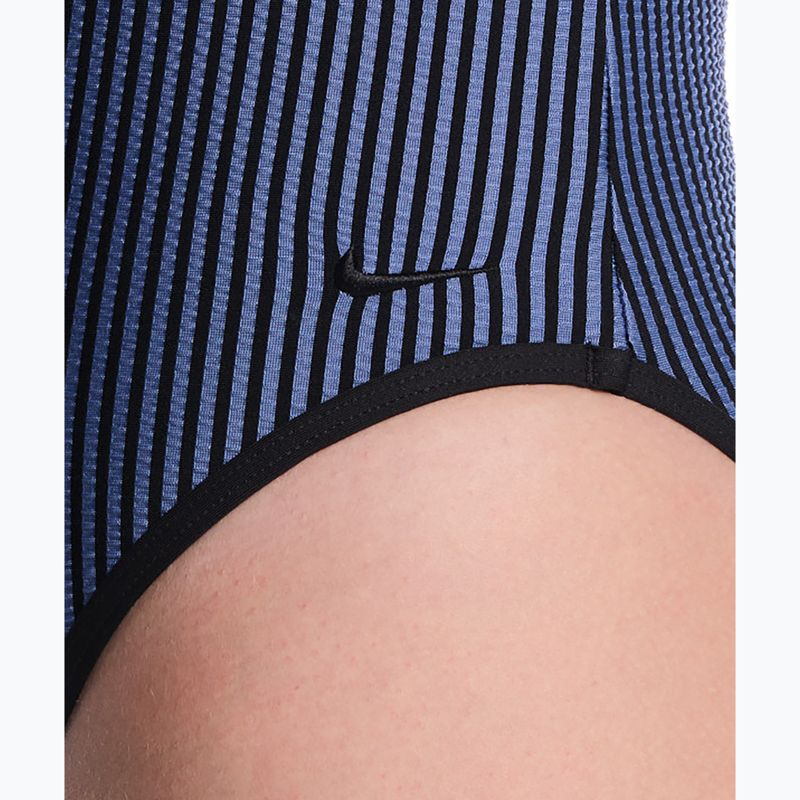 Women's one-piece swimsuit Nike Ocean Bound Ripple Texture Square Neck slate 5
