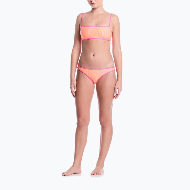 Swimsuit top Nike Ripple Texture Bralette Classic Bikini pink glow 2