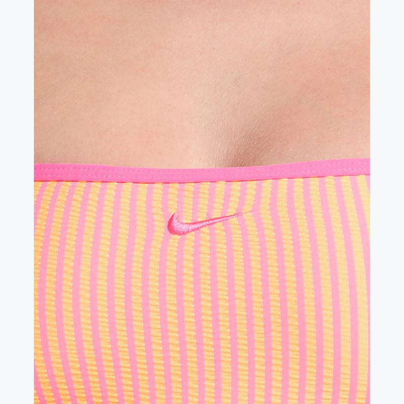 Swimsuit top Nike Ripple Texture Bralette Classic Bikini pink glow 4