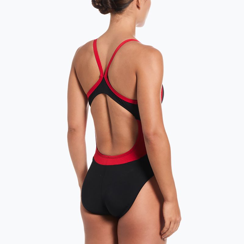 Ladies' one-piece swimsuit Nike Hydrastrong Fly university red 3