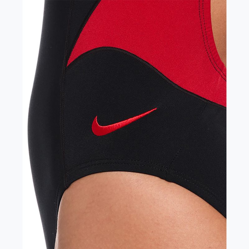 Ladies' one-piece swimsuit Nike Hydrastrong Fly university red 4