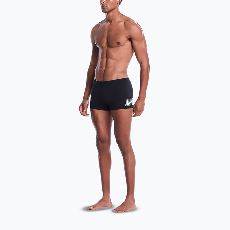 Men's swim boxer trunks Nike Logo Graphic Square Leg black 2