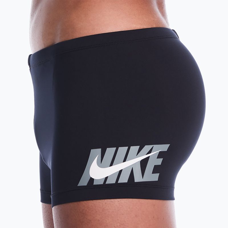 Men's swim boxer trunks Nike Logo Graphic Square Leg black 5