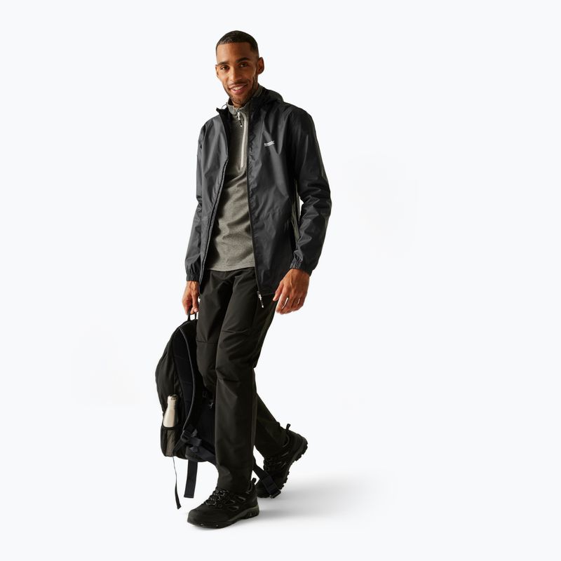 Men's rain jacket Regatta Pack-It III seal grey 2