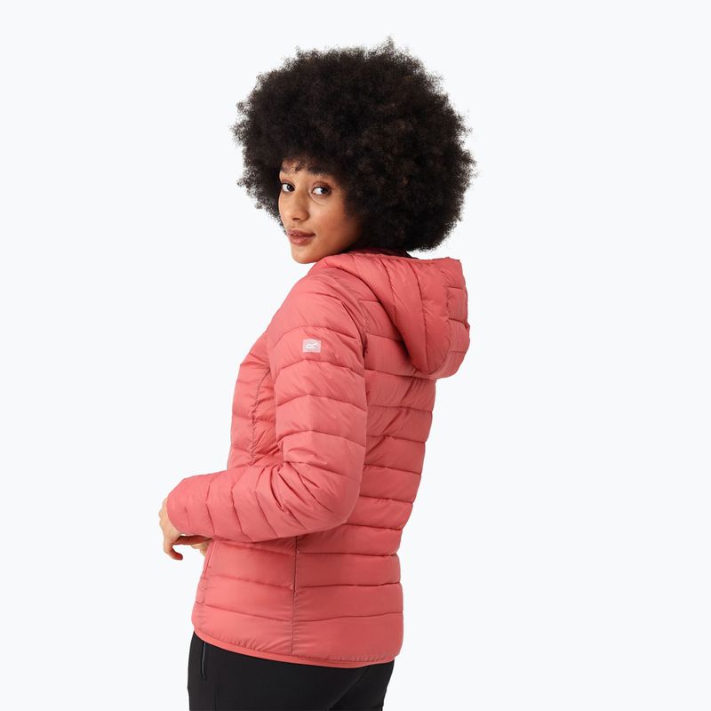 Women's down jacket REGATTA Hooded Marizion mineral red/rumba red 3