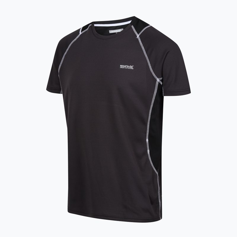 Men's T-shirt REGATTA Virda IV ash/black 7