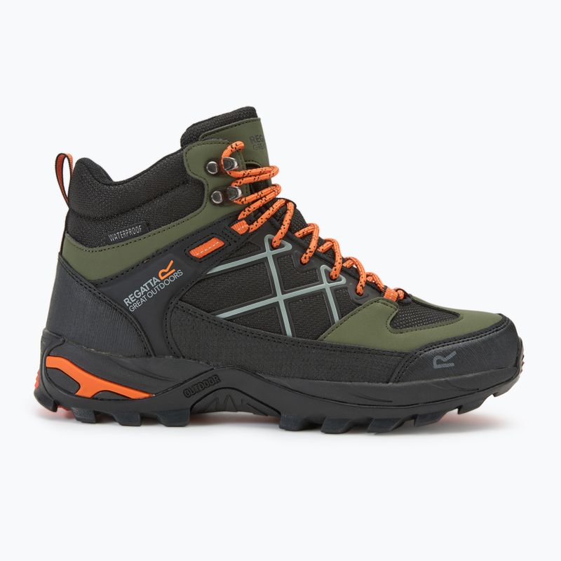 REGATTA Samaris III men's trekking boots cypress green/blaze orange 2