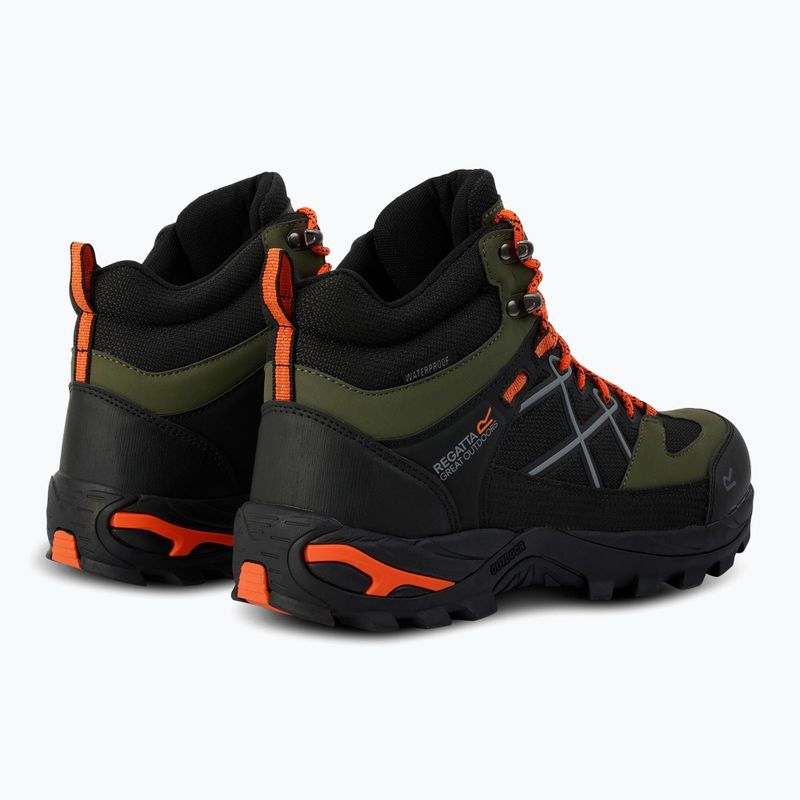 REGATTA Samaris III men's trekking boots cypress green/blaze orange 10