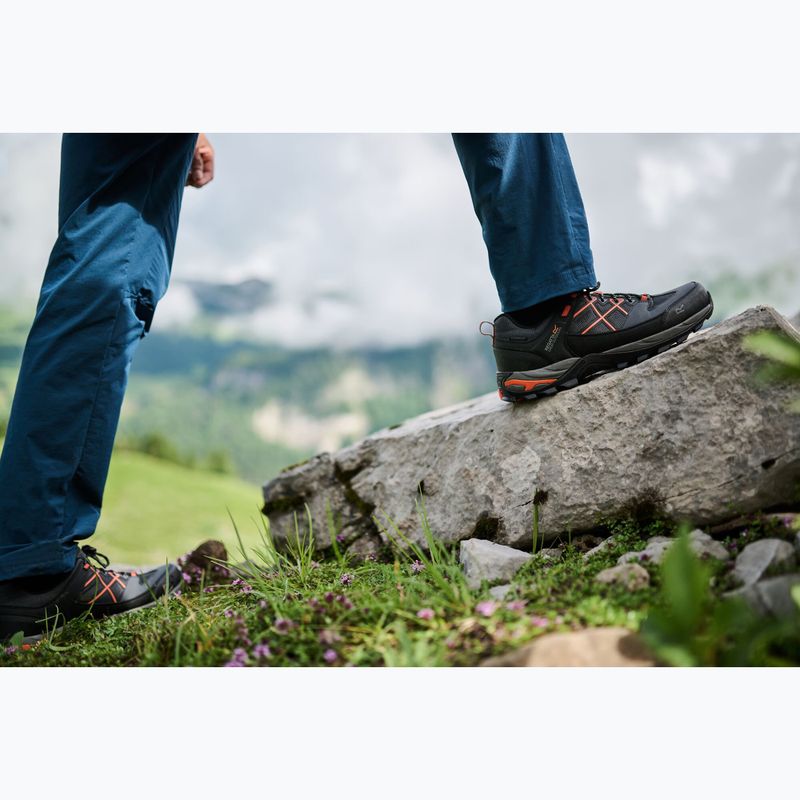 Men's trekking boots REGATTA Samaris III Low granite/blaze orange 17