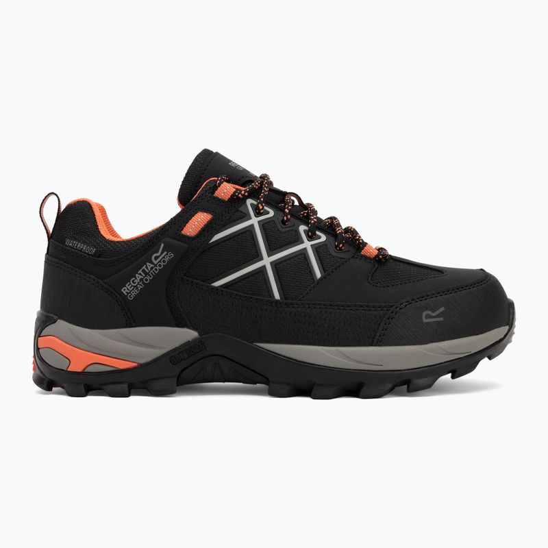 Women's trekking boots REGATTA Samaris III Low black/satsuma 2