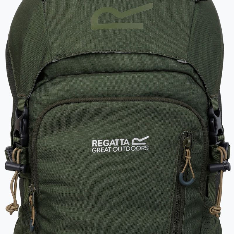 REGATTA Highton V2 35 l dark khaki/four leaf clover trekking backpack 4