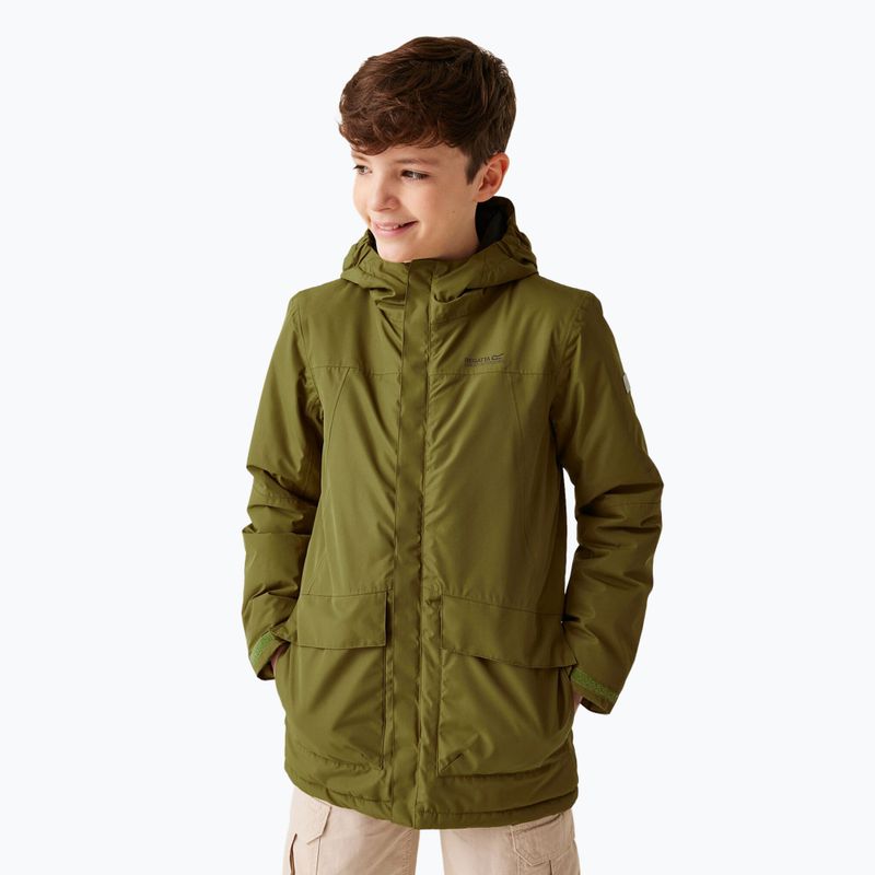 REGATTA children's down jacket Farbank nephrite green/black