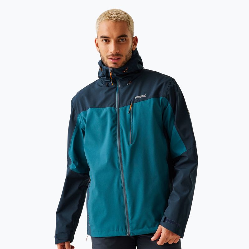 Men's REGATTA Birchdale moroccanblue /navy/moonlightdenim rain jacket