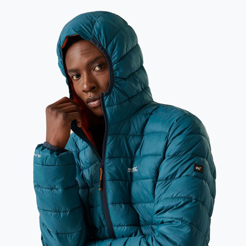 Men's REGATTA Hooded Marizion down jacket moroccan blue/fox 4