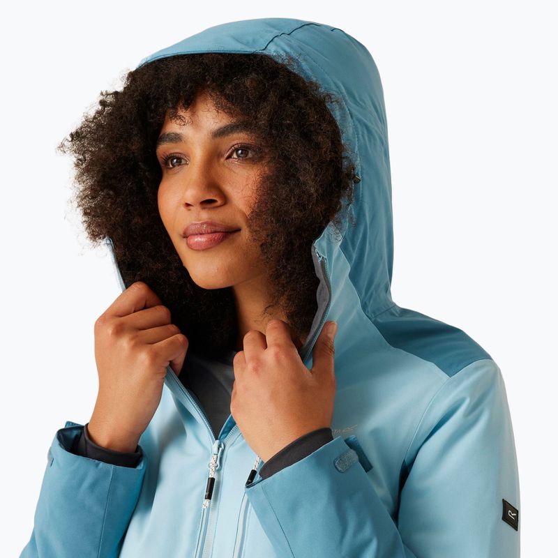 Women's REGATTA Kelora coronet blue/clear sky rain jacket 4