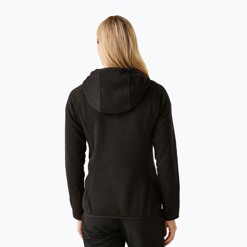 Women's trekking sweatshirt REGATTA Hooded Newhill black 3