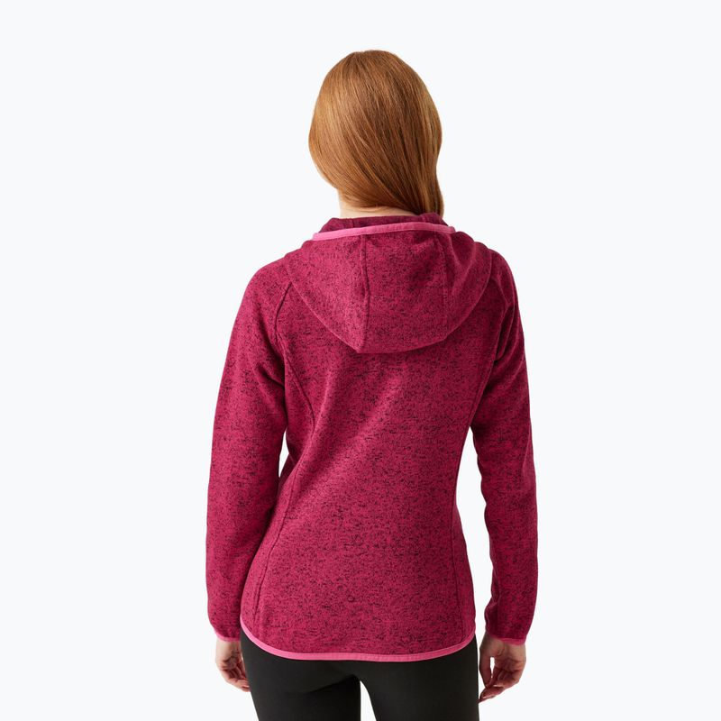 Women's trekking sweatshirt REGATTA Hooded Newhill deep pink 3