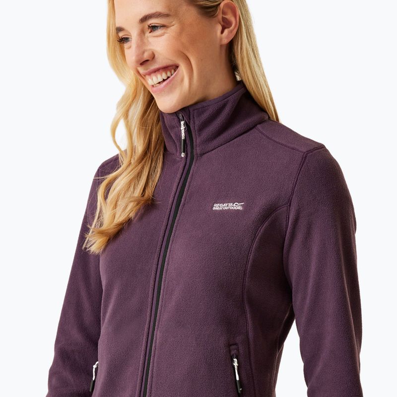 Women's fleece hoodie REGATTA Floreo IV deep plum 4