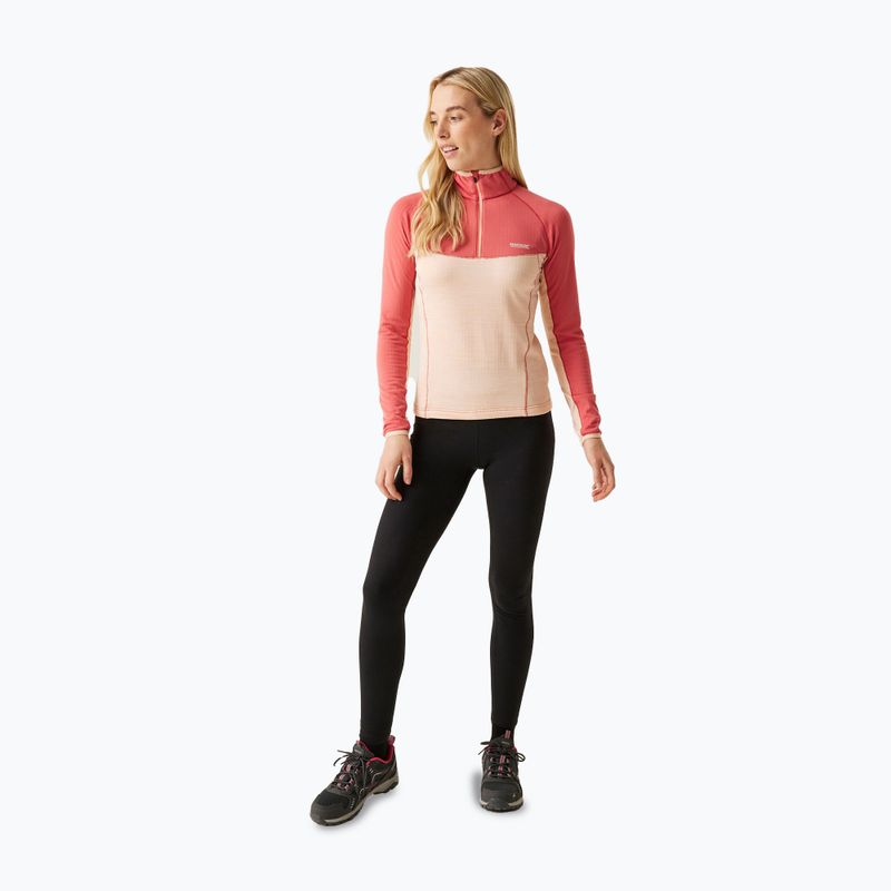 Women's trekking sweatshirt REGATTA Hepley mineral red/peach parfait marl 2