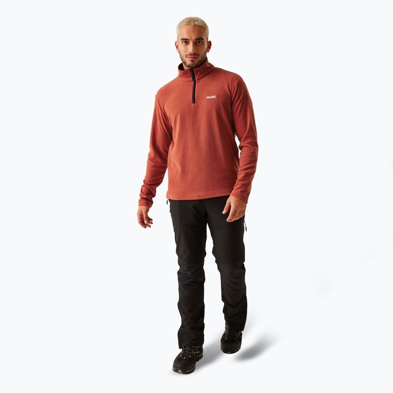 Men's REGATTA Thompson red ochre fleece sweatshirt 2