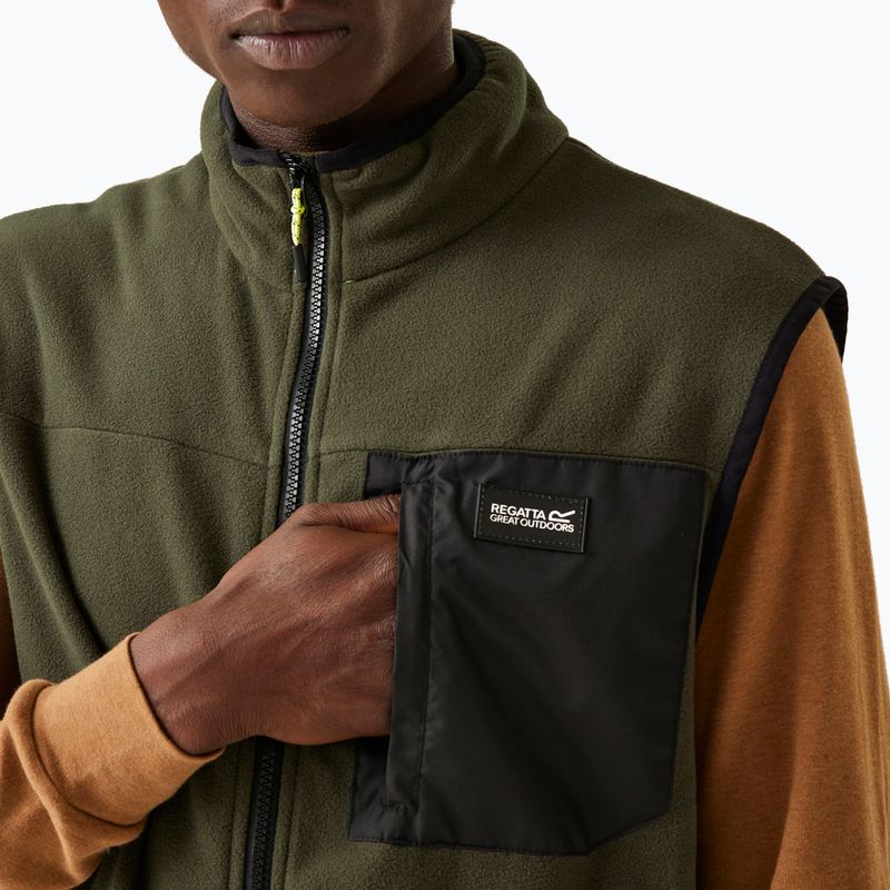 Men's gilet REGATTA Frankie B/W dark khaki 4