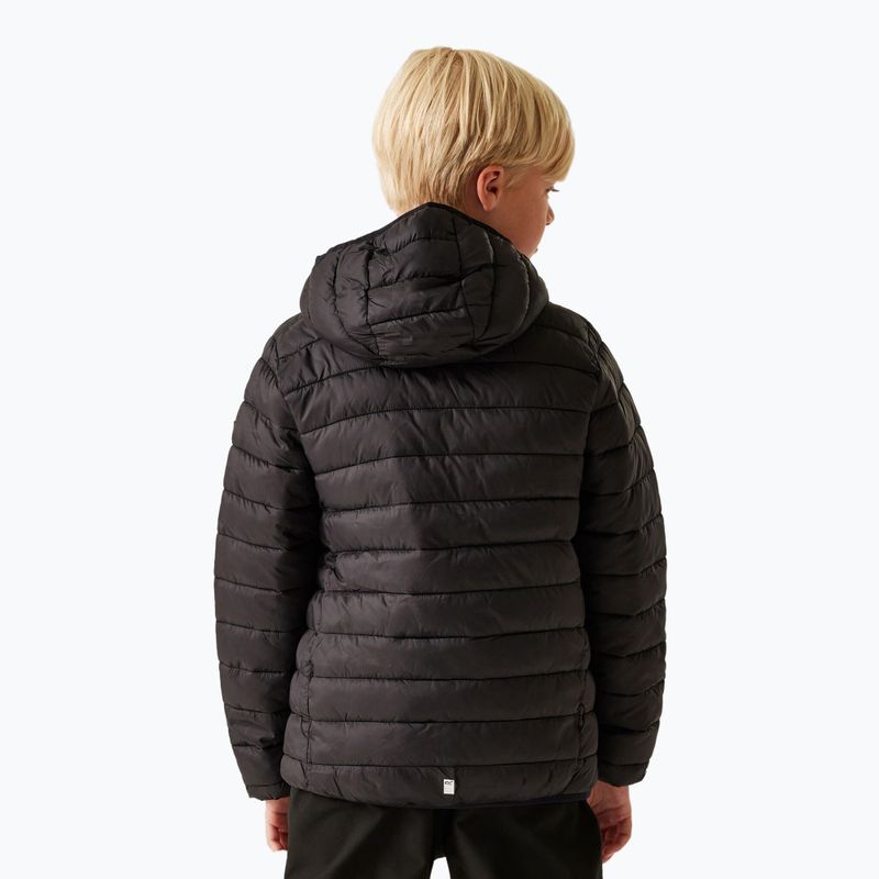 Children's down jacket REGATTA Junior Hooded Marizion black 3