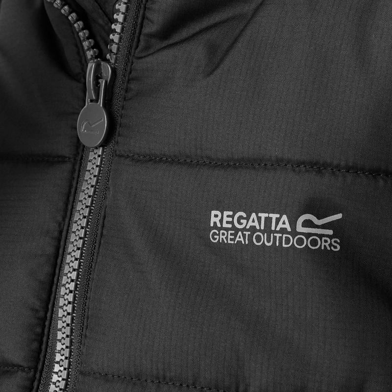 Children's down jacket REGATTA LoftHouse VIII black/sealgr 5