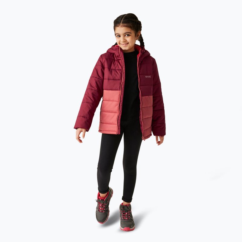 Children's down jacket REGATTA LoftHouse VIII rumba red/mineral red 2