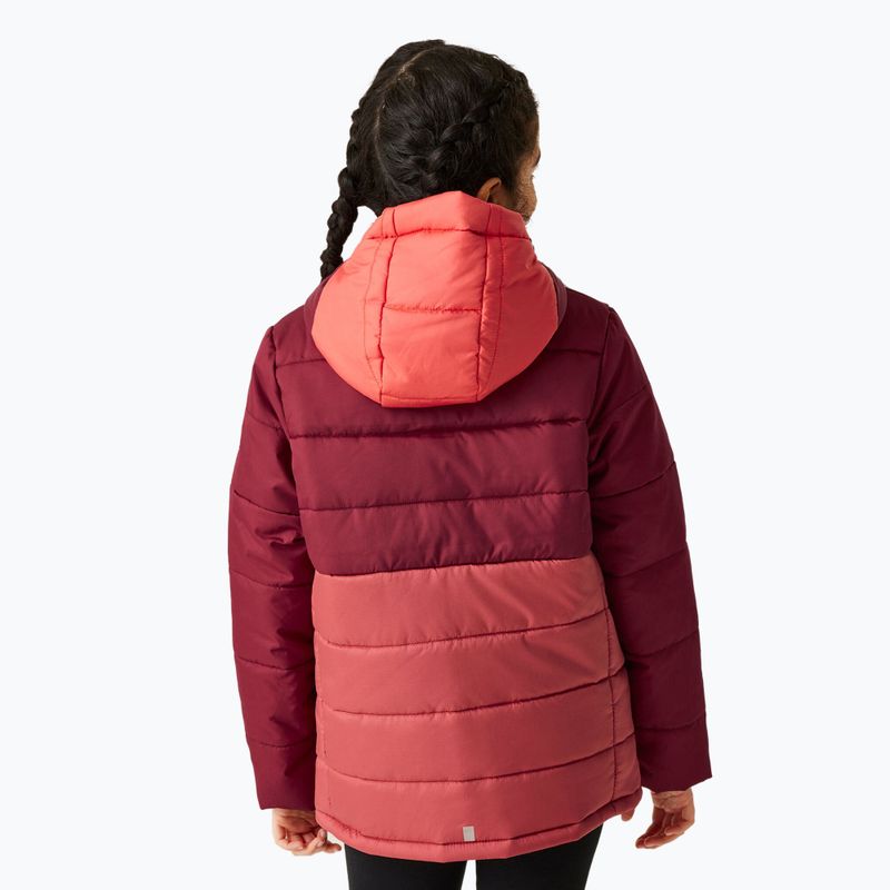 Children's down jacket REGATTA LoftHouse VIII rumba red/mineral red 3