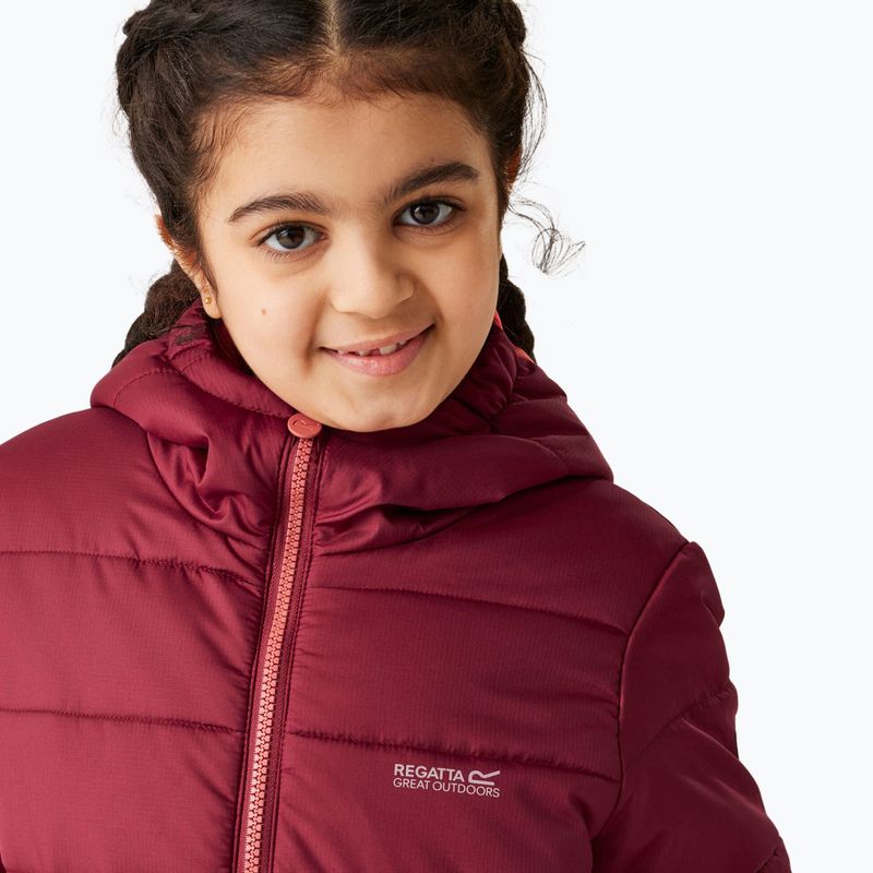 Children's down jacket REGATTA LoftHouse VIII rumba red/mineral red 5