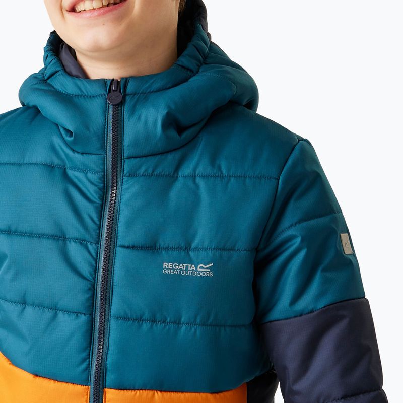 Children's down jacket REGATTA LoftHouse VIII moroccan blue/fox 5