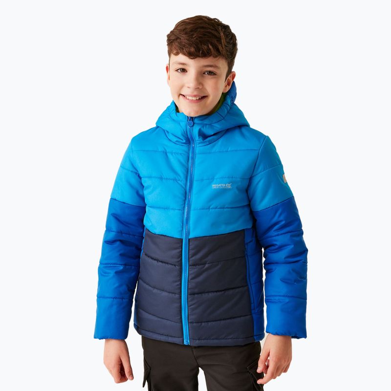 Children's down jacket REGATTA LoftHouse VIII hydro blue/navy